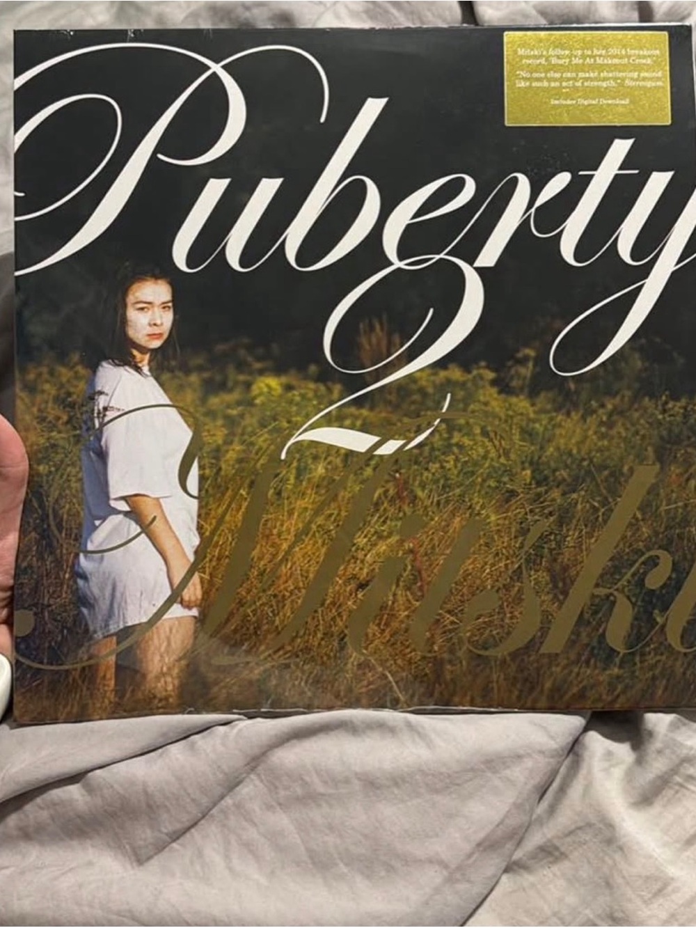 Puberty Album Cover Art Print - Woman in White Dress-Vinyl